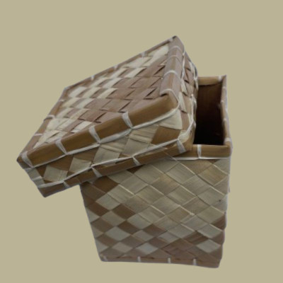 Square Palm Leaf Storage Box