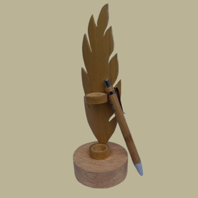 Bamboo Pen Stand