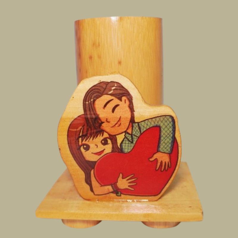 LoveBond Wooden Pen Holder
