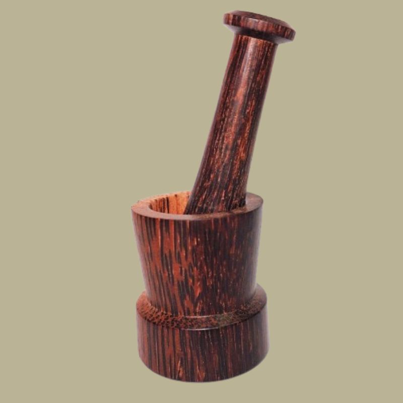 Traditional Wooden Mortar & Pestle