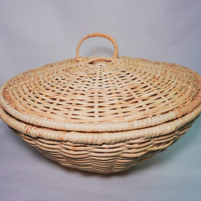 Wicker Basket with Lid