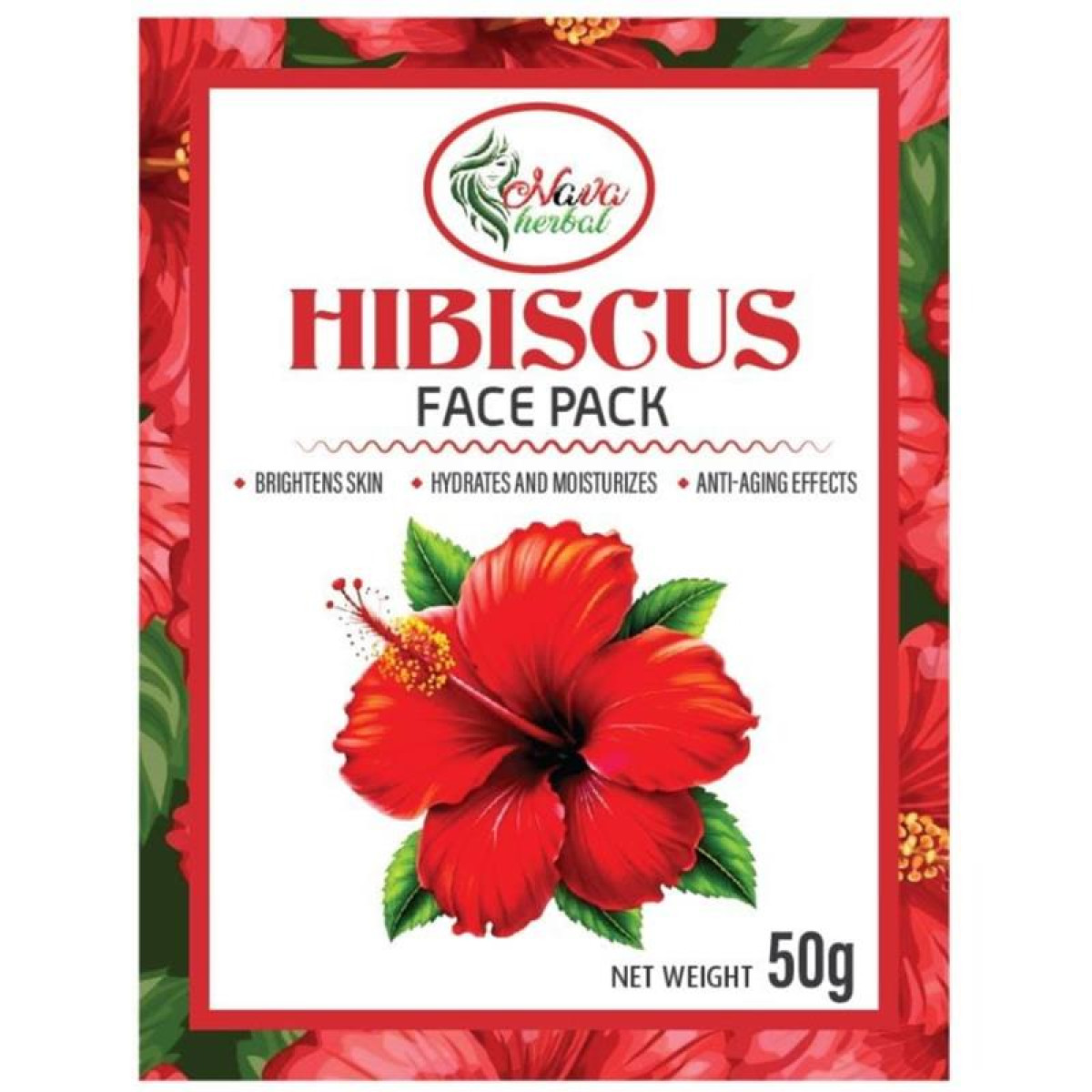 Hibiscus face pack